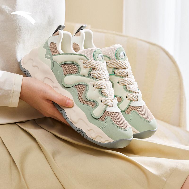 Anta Naitang Women's Thick-Sole Low-Top Casual Sneakers