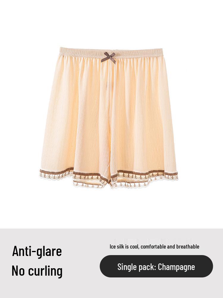 Women s Ice Silk Lace Safety Shorts - Anti-Exposure, Breathable, Loose Fit, Summer Style, 2026. XL (130-160 cm)