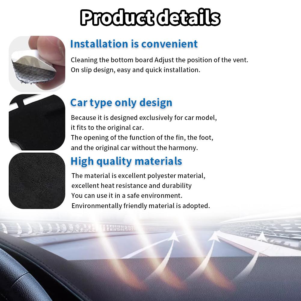 Car Dashboard Mat for Toyota Yaris Cross XP210 2025 2025 2025 2025 Sunshade Protective Carpet Dash Mat Dashmat