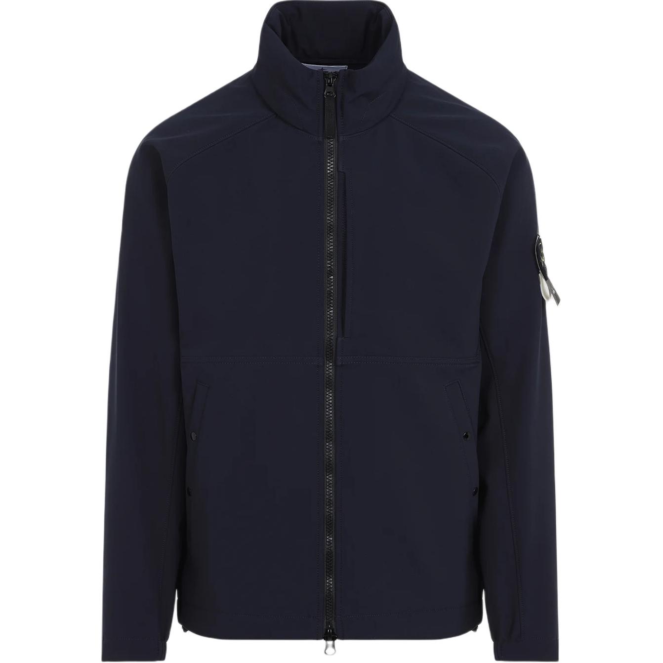 

Stone Island Ss25 Zip Logo Stand Collar Long Sleeve Jacket Men jackets Blue K1S154100010S0A22-V0020 S