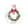 Door Christmas Festive Hanging Decor Accessories With Paper Flower Wreaths