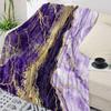 Beautiful Teal Marble Pattern Flannel Blanket Warm Soft Sofa Blanket Winter Sheet Bedspread Camping Travel Blanket
