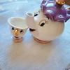 Latest Teapot Cartoon Beauty Plus The Beast Coffee Pots Mug Mrs Potts Chip Cup Tea Cup Pots One Tea Sets Droshipping Adorable Gifts