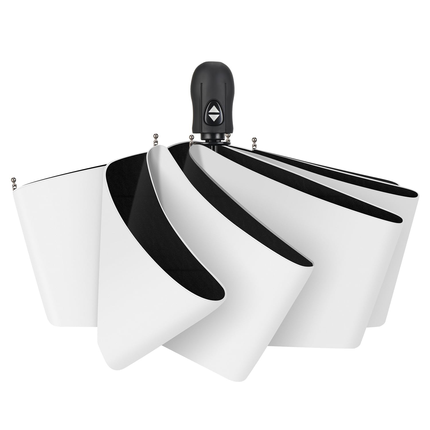 

Зонт Sumeriy складной УФ автоматическое открытие и ультраскладной для жары воды для солнечной и дождливой складной легко для теплового удара солнечного ожога чехол для хранения белый