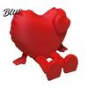 Love Heart Decoration Figurine with Articulated Legs 3D Printed Shape Statue