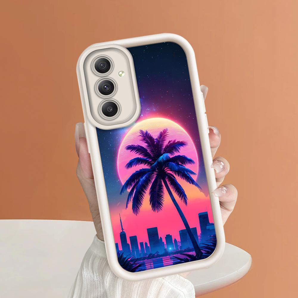 

Мягкий силиконовый квадратный чехол с рисунком лестницы для телефона, полное покрытие, противоударный защитный резиновый чехол для камеры для Samsung Samsung S24 FE белый