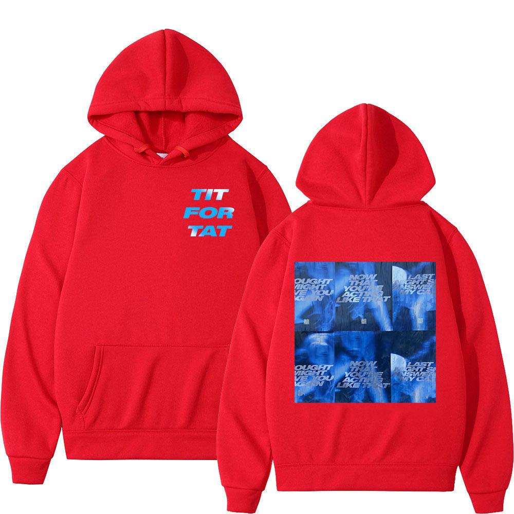 Tate McRae TIT FOR TAT Neues Album Jetzt, wo du dich so verhältst Hoodies Herren Damen Kleidung Lange Ärmel Kapuzen-Sweatshirts