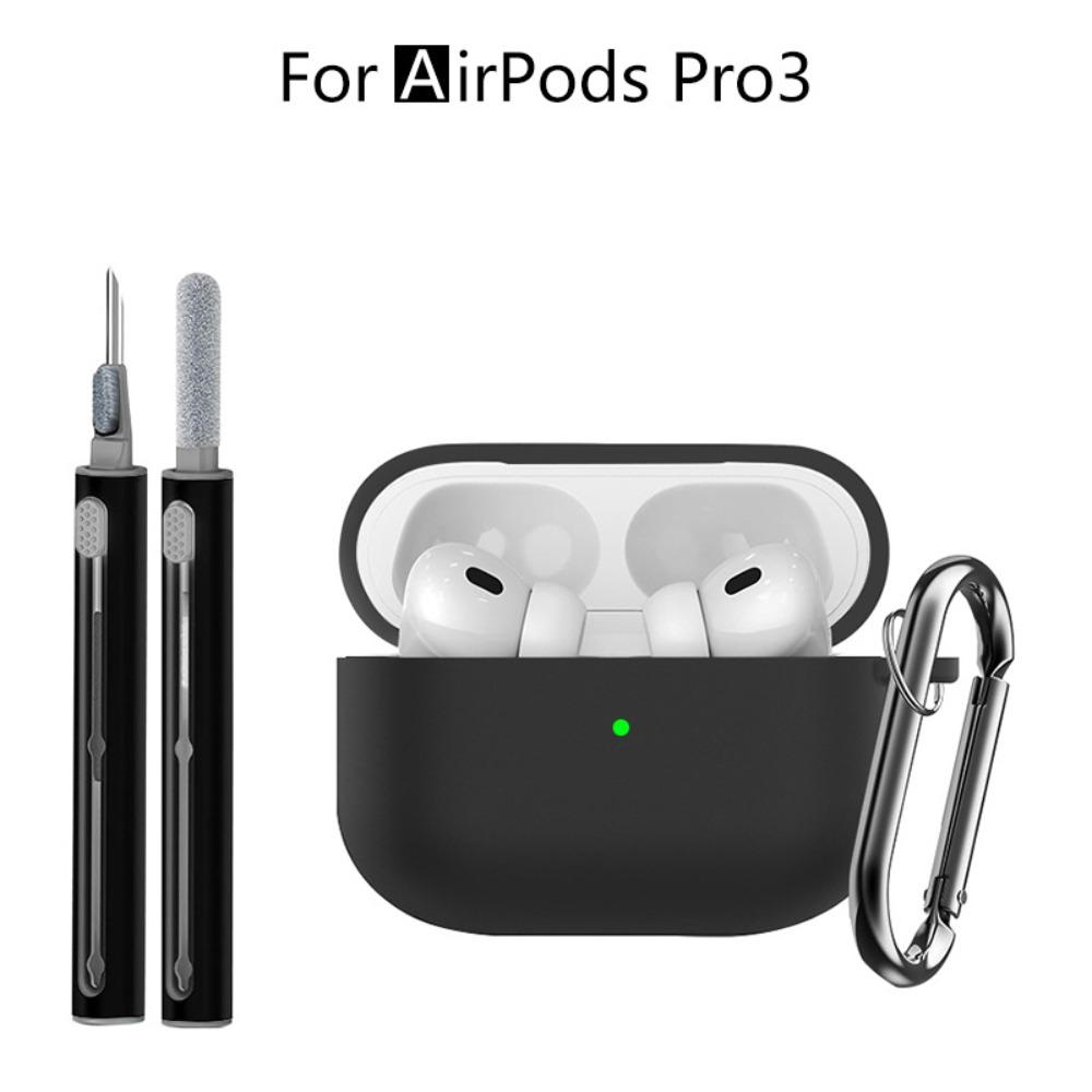 Dustproof Earbuds Cleaning Kit with lanyard Charging Box Shell Protective Case for Airpods Pro 3