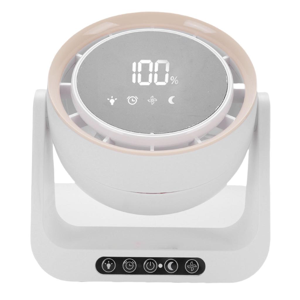 Desk Fan with Digital LED Display Personal Wall Mounted Table Fan 6 Inch for Home Office 5 Wind