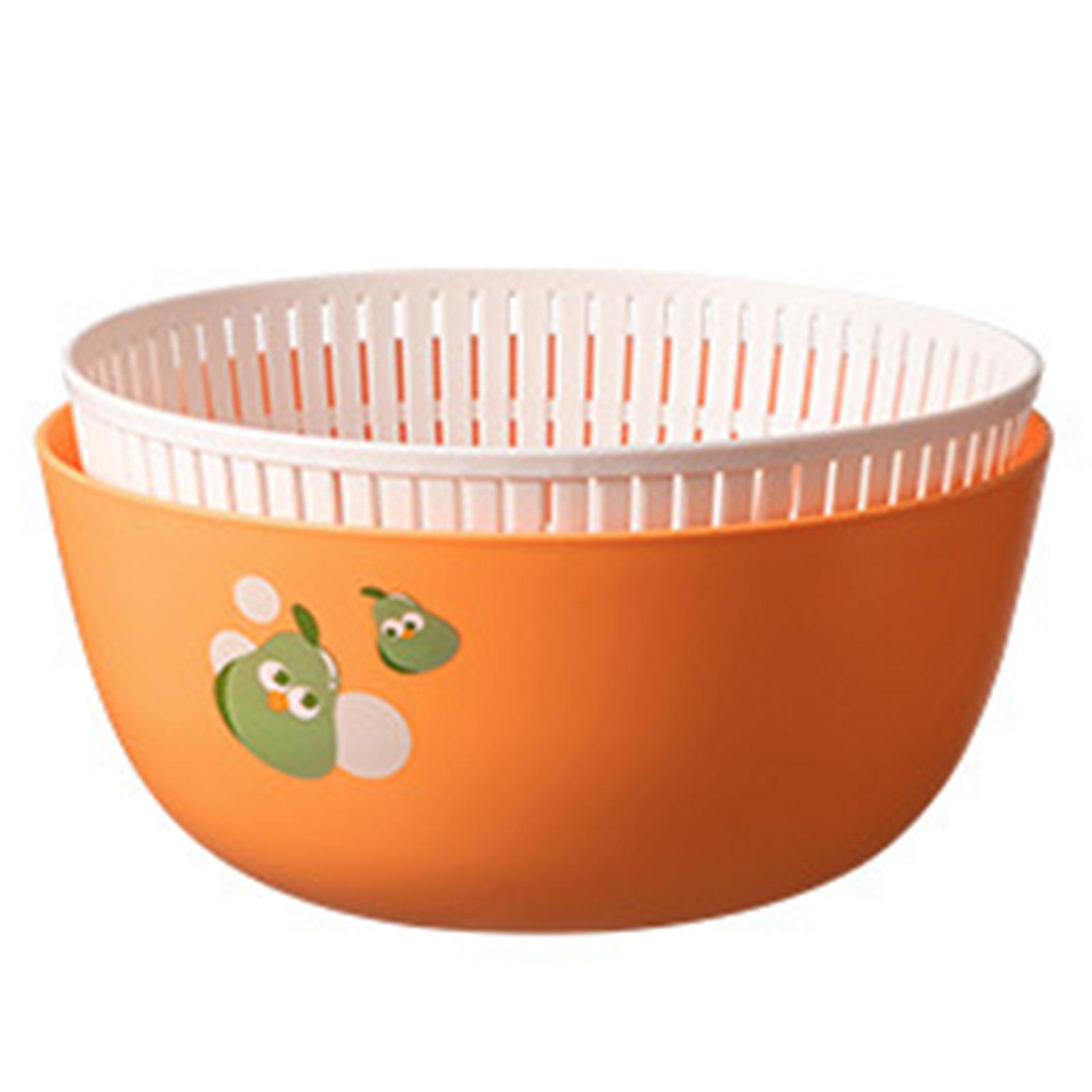 Plastic Double-Layer Kitchen Drain Basket Multifunctional Filter Basket