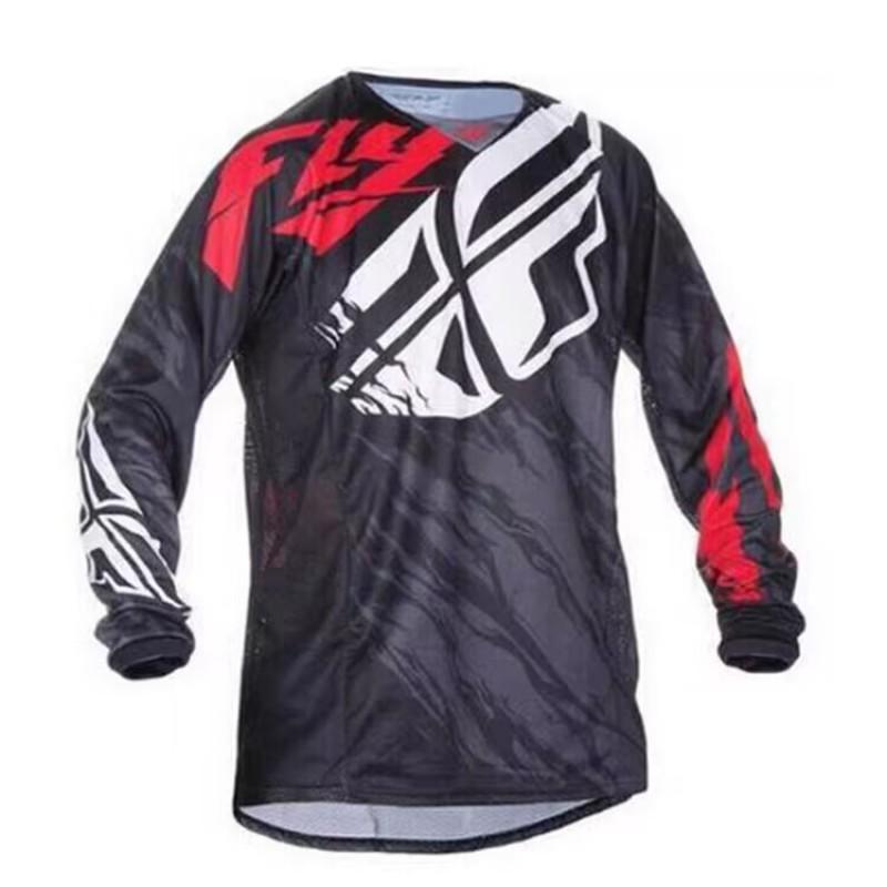 Mens Long Sleeve Mountain Bike Cycling Jersey Quick Dry Breathable Trail Downhill MTB Shirt