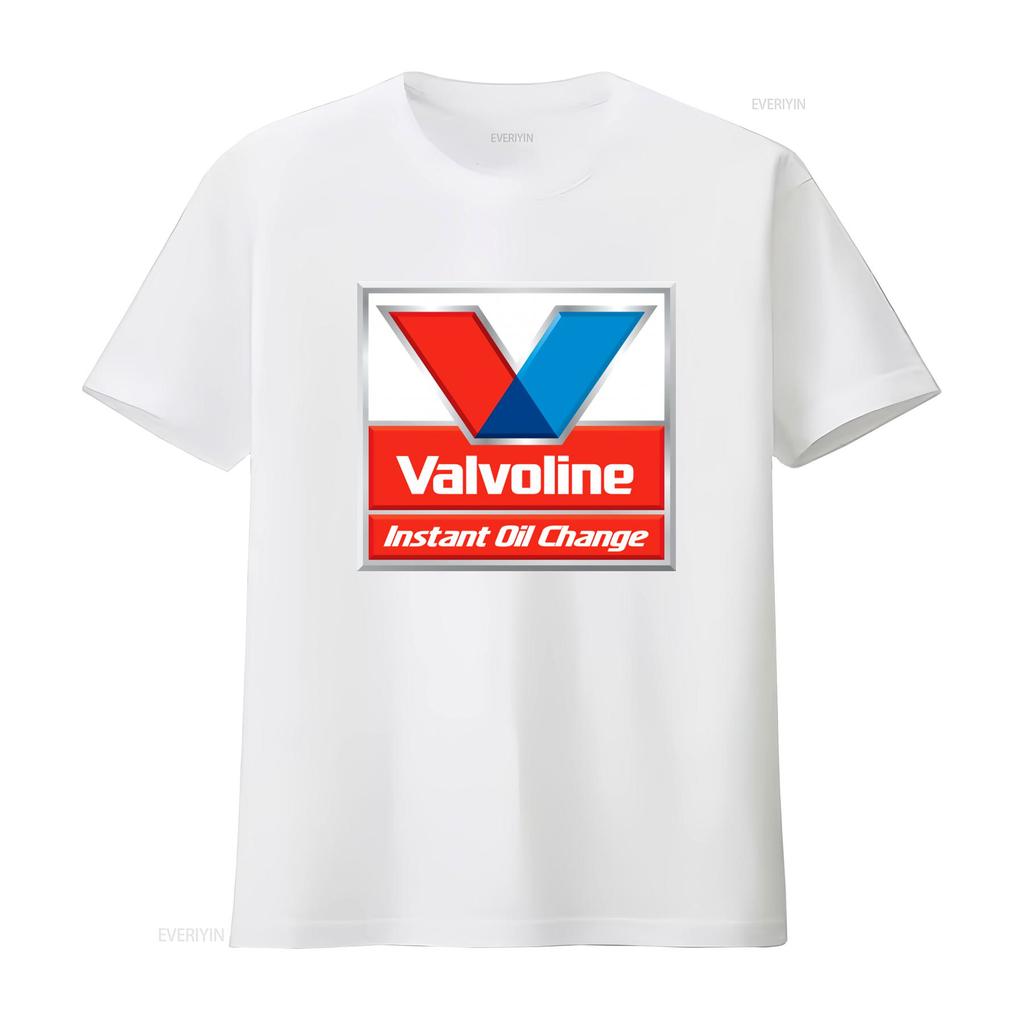 Maglietta Valvoline Cambio Olio Istantaneo per Tempo Libero vintage Lavata Top per Uso Quotidiano Unisex Traspirante abbigliamento firmato