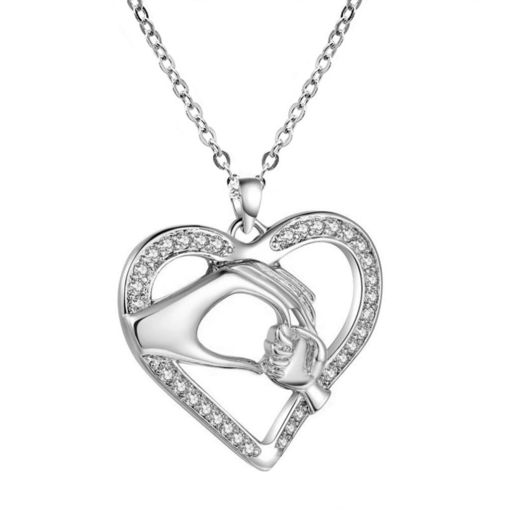 Gioielli per la Mamma – Collana con Piedi di Bambino in Argento Placcato Oro