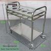 ZLIII Two-Tier Stainless Steel Mobile Spice Cart