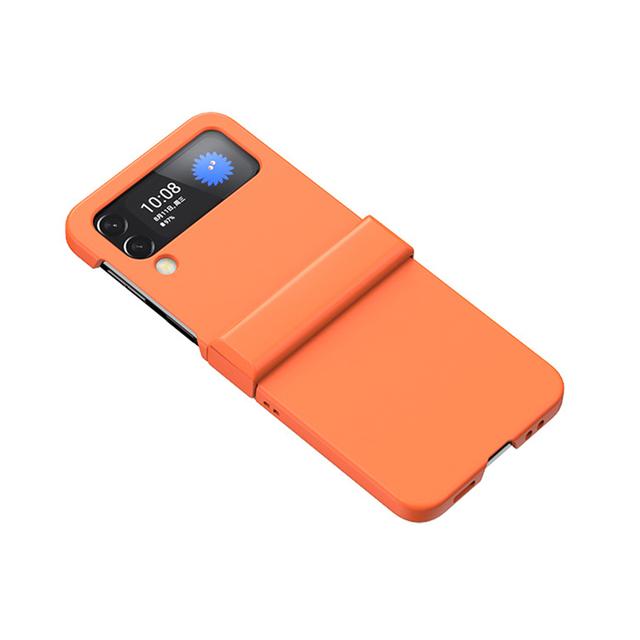 For Samsung Galaxy Z Flip3 /4 5g Phone Case Macaron Color Silicone Foldable Soft -Touch Back Protective Cover For Samsungz Flip3 4