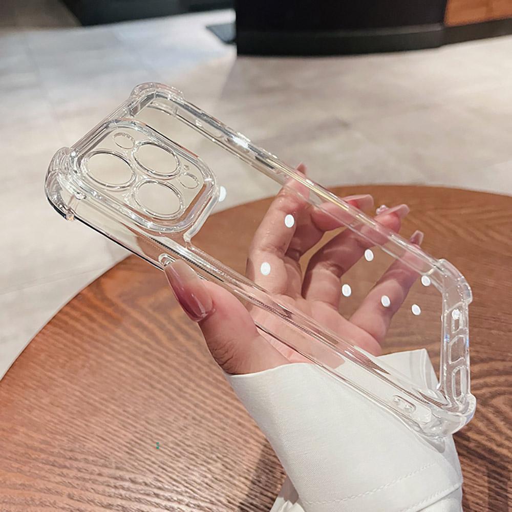 Anti fall transparent phone case For Honor 200 100 90 80 70 60 Pro Casing Soft Silicone TPU Electroplating Clear Lens Protection Back Cover