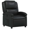 vidaXL Fauteuil Inclinable En Similicuir Noir