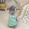 Pet Cat and Puppy Clothes Chihuahua Pomeranian Bichon Teddy Traction Spring and Autumn Rope Colorful Dog Head Logo Vest