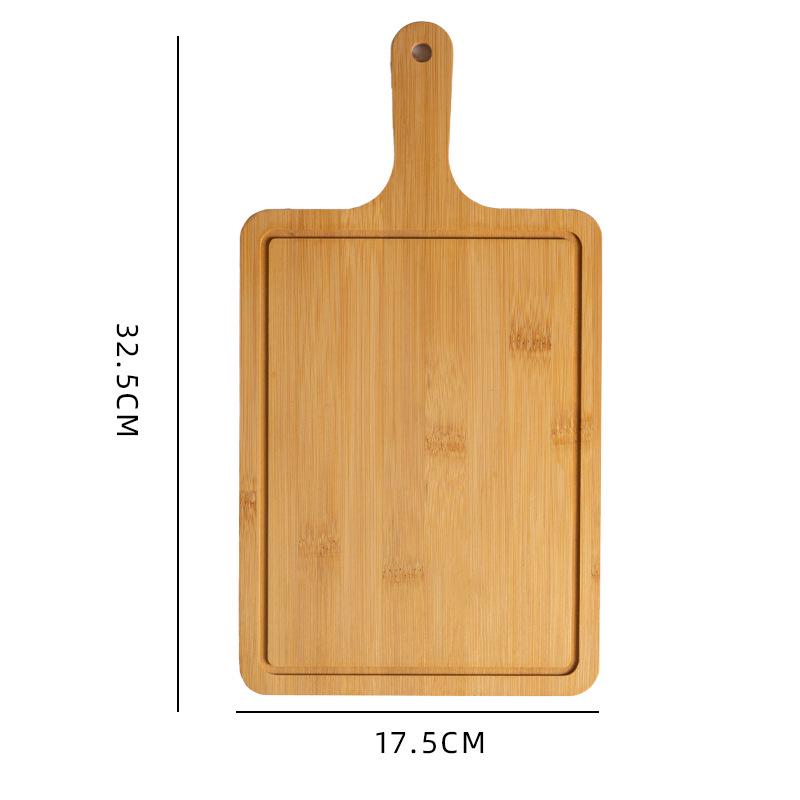 Round Bamboo Wooden Tray: Pizza, Bread, Sushi, Cake, Steak Serving Plate.