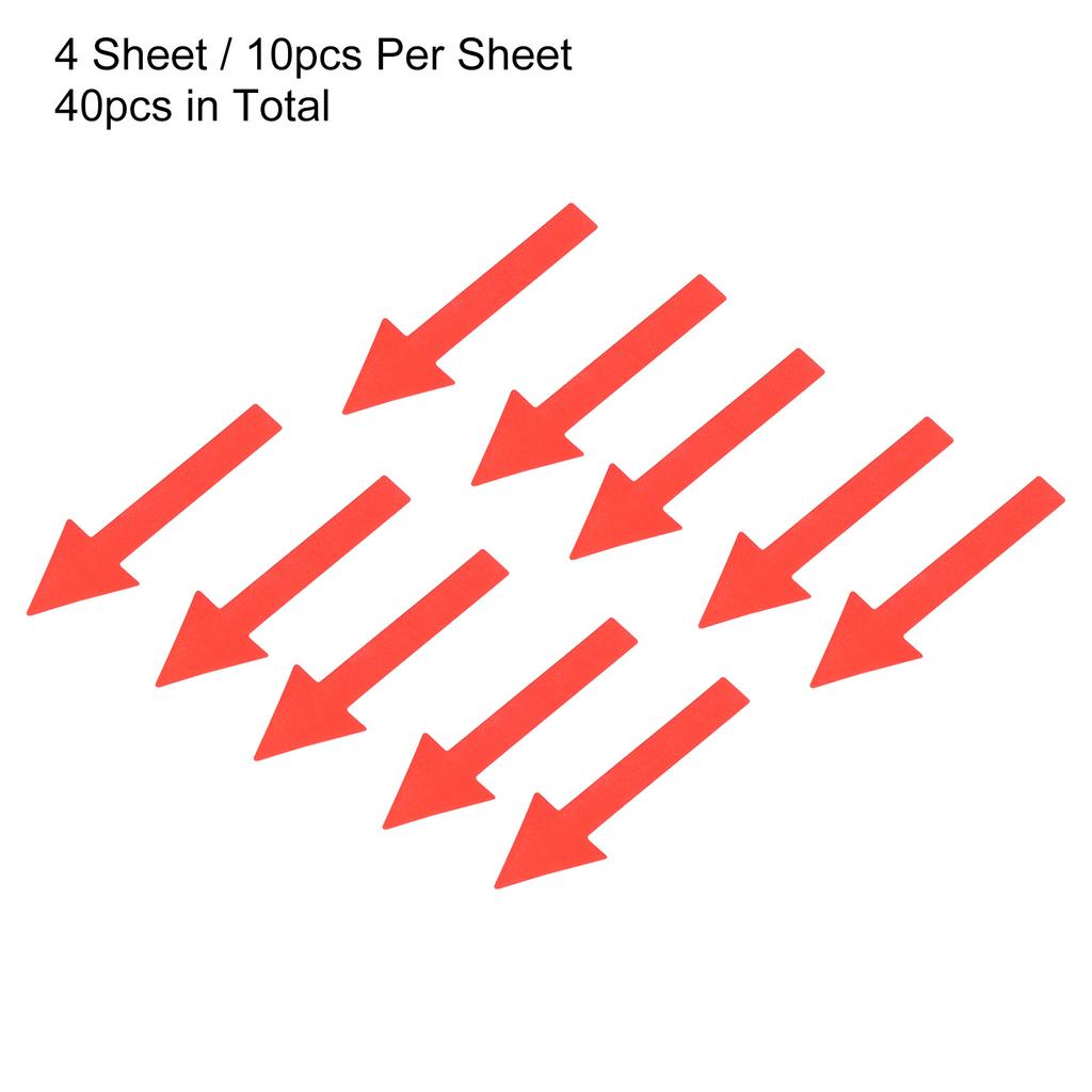 4/6/10Sheet Arrow Sticker Directional Sign PVC Self-Adhesive Label Stickers Removable Floor Decal for Floor Wall Marking 6Colors