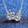 Moissanite Droplet Necklace Clavicle Chain Women