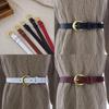 Classic Genuine Leather Womens Belt With Alloy Pin Buckle For Denim Pants