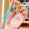 Luminous Acrylic Gas Tank Quicksand Keychain Pendant - Small Gift Decoration