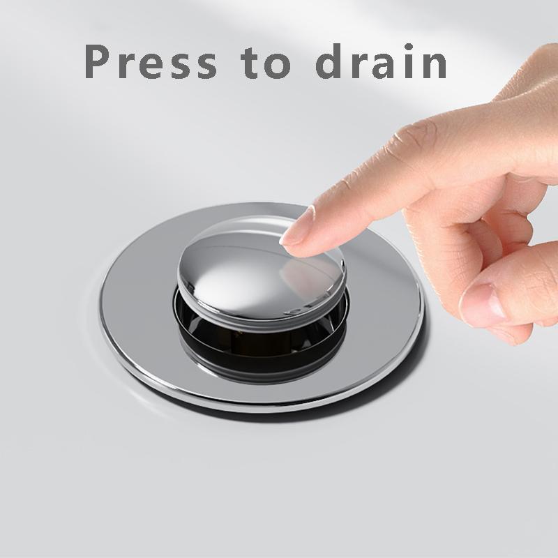 Bathroom Sink Drain Strainer Universal Pop-Up Sink Hair Catcher Anti-Clog Stainless Steel Drain Filter Basket For Washbasin