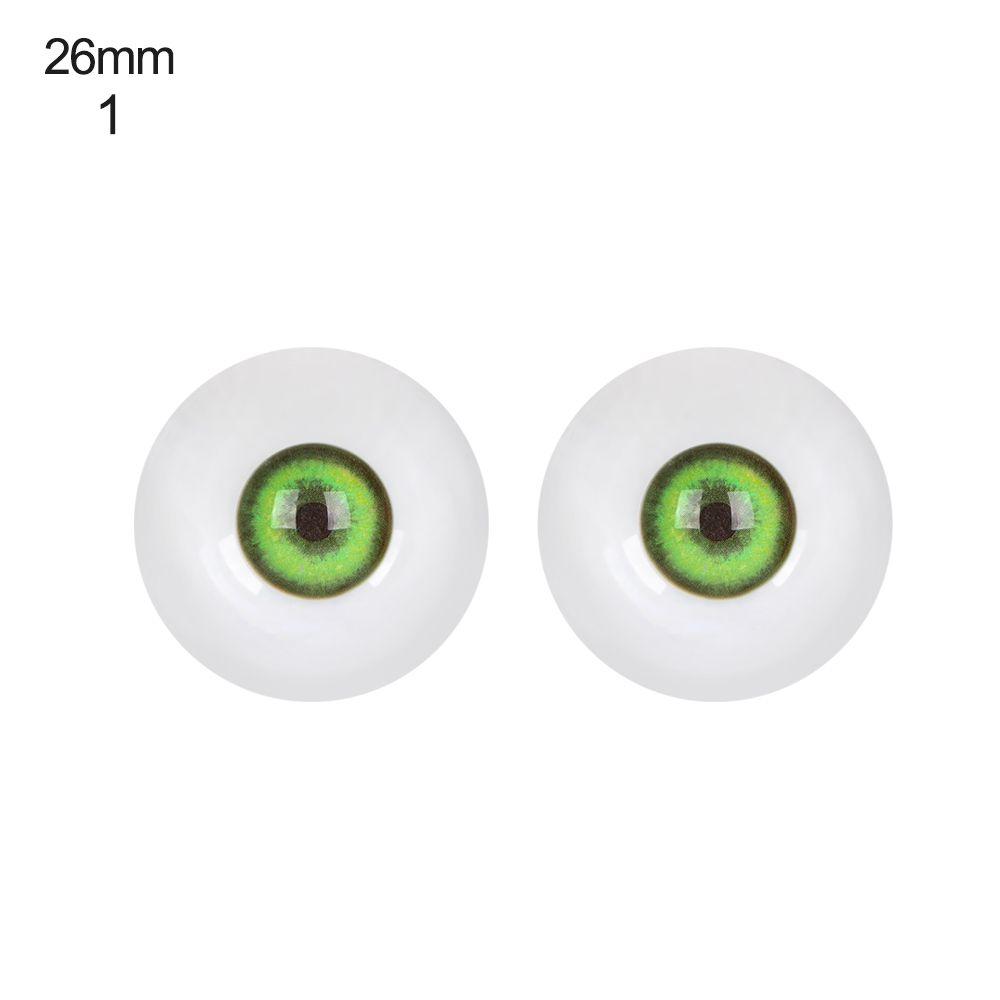 

1 pair Blue Black DIY Accessories Safety Animal Toy Eyeball Glass Eyes Doll Making Crafts 26mm-1
