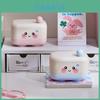 Cute Plastic Soap Container With Cover And Water Draining Features For Daily Use