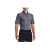 Under Armour Luxe Solid Slim-Fit Golf Polo Shirt Men Tops Grey 1370150-012
