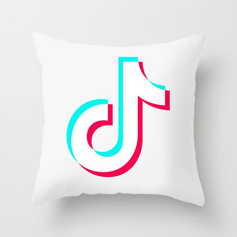 Tiktok Cushion Cover Decorative Soft Pillow Case For Stylish Home And Car Decor