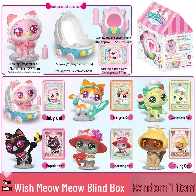 Schönes Kätzchen Plüschtier Prinzessin - Wünsch mir Miau Miau Geburtstagsgeschenk für Mädchen