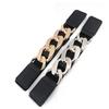Women's Fashion 8-Shape Thick Metal Chain Elastic Belt for Dresses & Sweaters