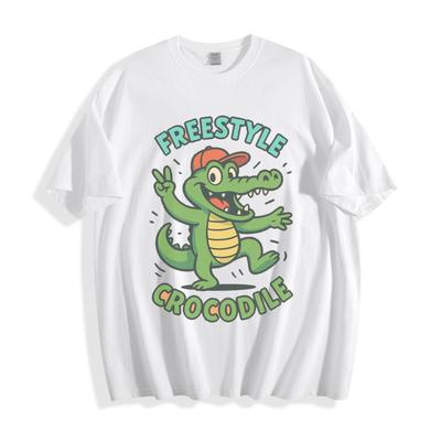 T-Shirt Croc Freestyle - Camicia Unisex Alligatore Danzante Giocoso