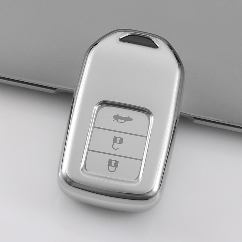 Honda Key Case for CR-V, Civic, Accord, Xingge, Haoying, Fit - Quicksand Silver