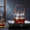 High Borosilicate Glass Teapot & Six Gentlemen Tea Set with Electric Ceramic Stove
