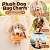 Brown Dachshund Sausage Dog Plush Pendant Plush Material Stuffed Animal Charm  Backpack Charm