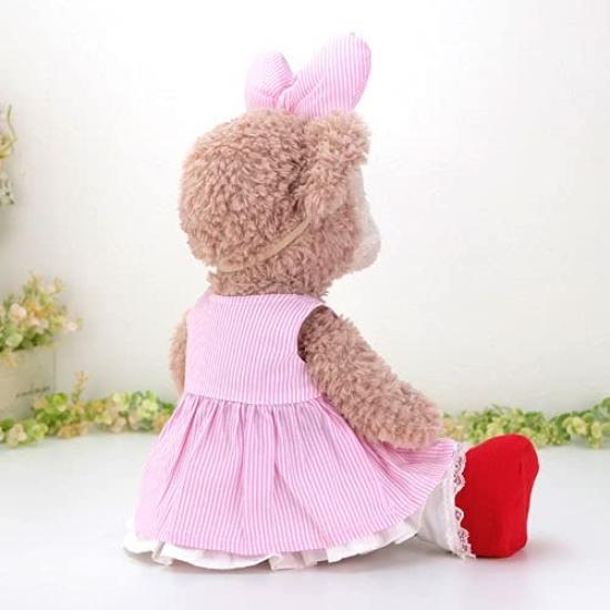 Cushu Cush Duffy and ShellieMay Costume Toy Sold Made In Cute Pink Striped Head and Shoes Set (Plush Separately) Japan, Dress, Ribbon, Petticoat,