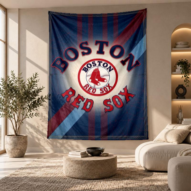 Decorative Tapestry,Boston Red Sox Printed Wall Art, Lightweight Wall Hanging For Bedroom Background