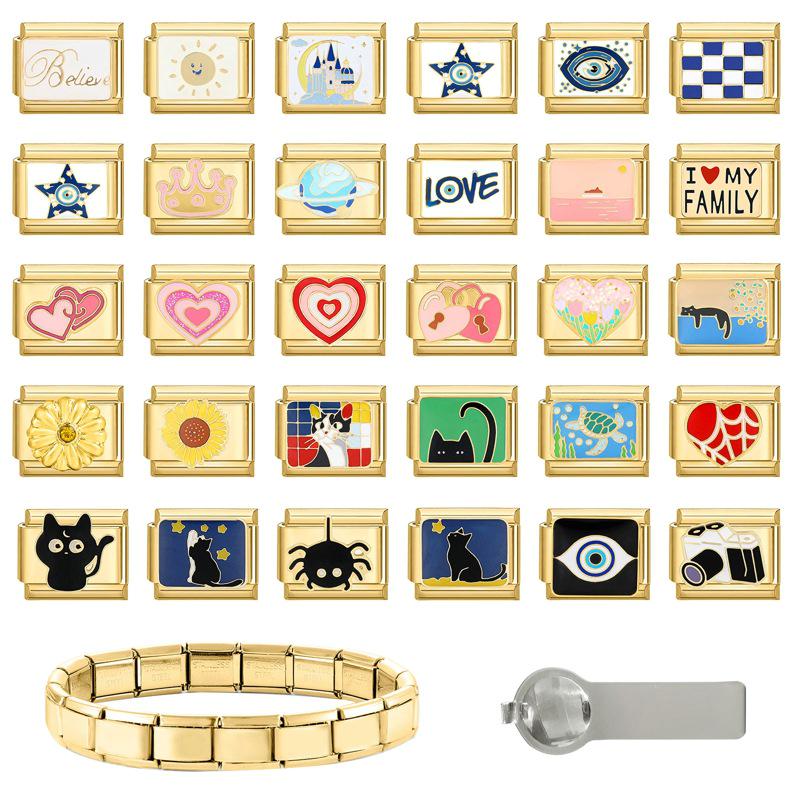 Cross-border Charm: Italian Bestseller Modular Bracelet & DIY Pendant