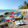1pc Sonic1 Beach Towel, Beach and Seaside Swimming Pool Equipment, Fashion Pattern, Rectangular, Travel Essentials