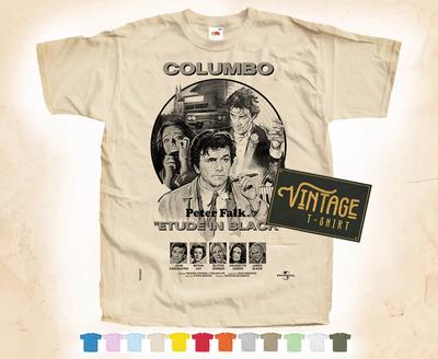 Stampa Nera COLUMBO vol.2 T-SHIRT Maglietta Poster Vintage 12 Colori S-5XL