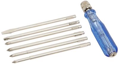 ENGINEER Interchangeable Screwdriver Set with Electrical Testing Grip DK-05 7-Piece Low-Voltage