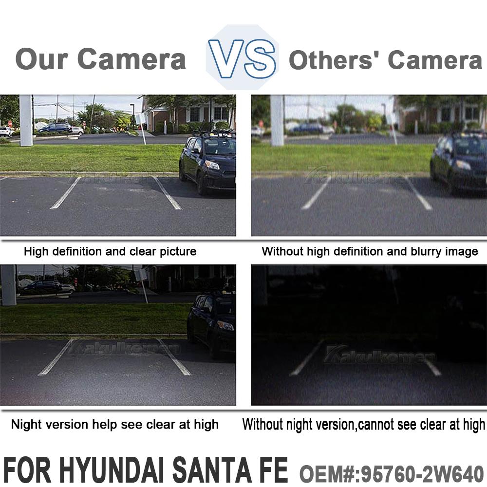Car Rear View Camera For Hyundai Santa Fe 2016 2017 2018 Backup Parking 95760-2W640 95760-2W641 A52-74-0019 HY1960163