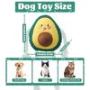 Avocado Squeaky Dog Toy Plush Chew with Cotton Rope Interactive Teeth Cleaning Squeaker for Small Medium Dogs
