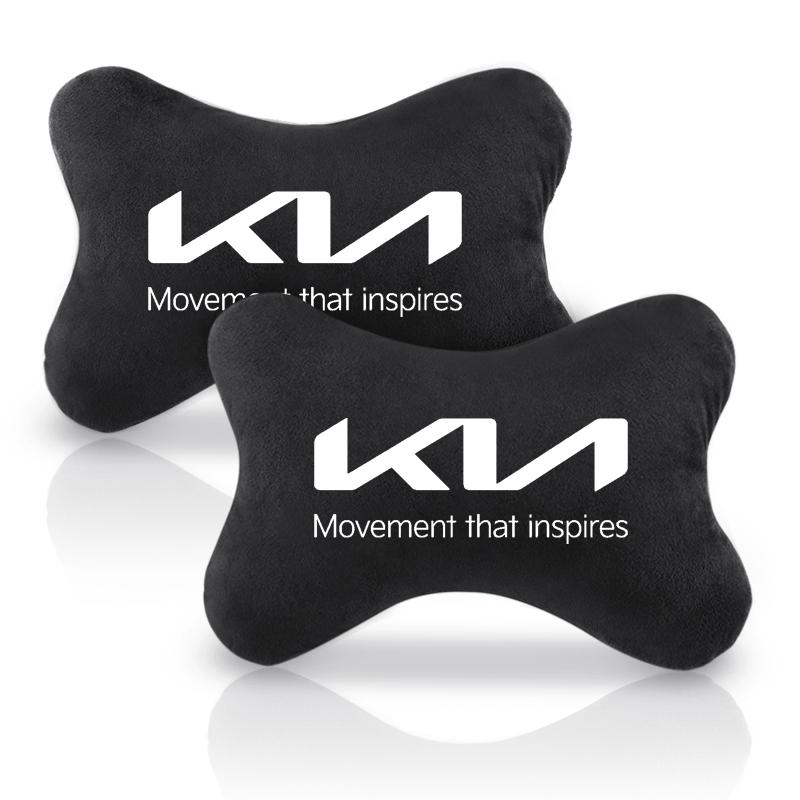 Para KIA Funda de Reposacabezas de Coche Funda de Asiento de Automóvil Almohada Reposacabezas y Cuello Sportage Rio Ceed Picanto K5 K9 Sorento Accesorios