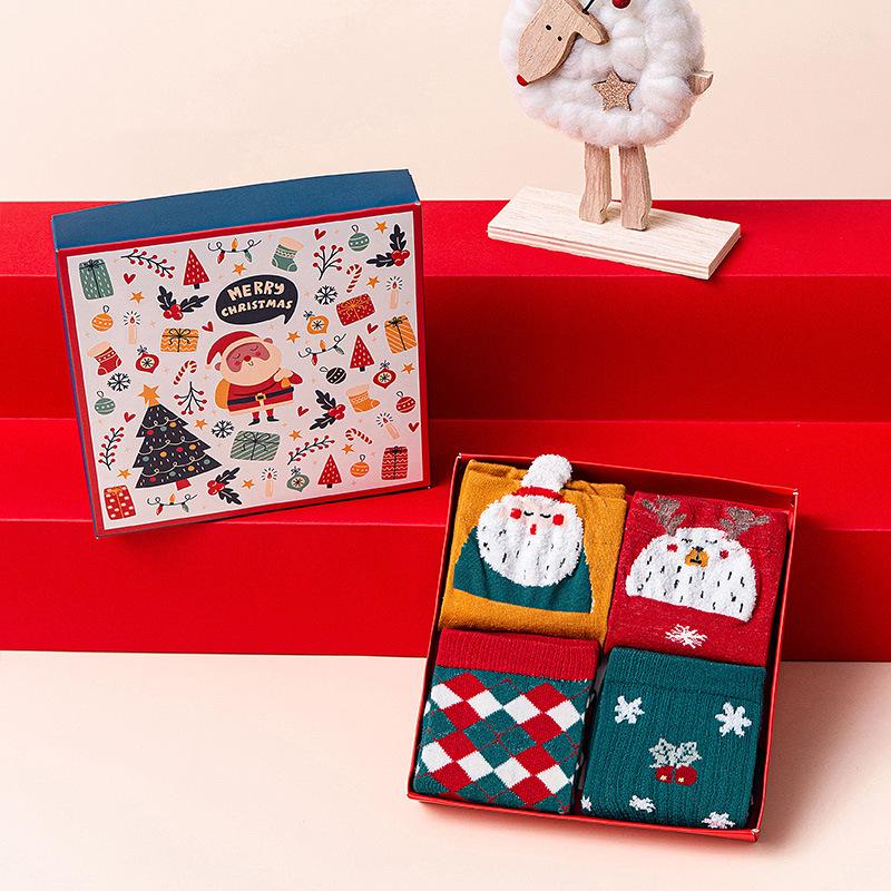 2022 Women's Christmas Gift Set: Cute Japanese-Style Cartoon Mid-Calf Cotton Socks