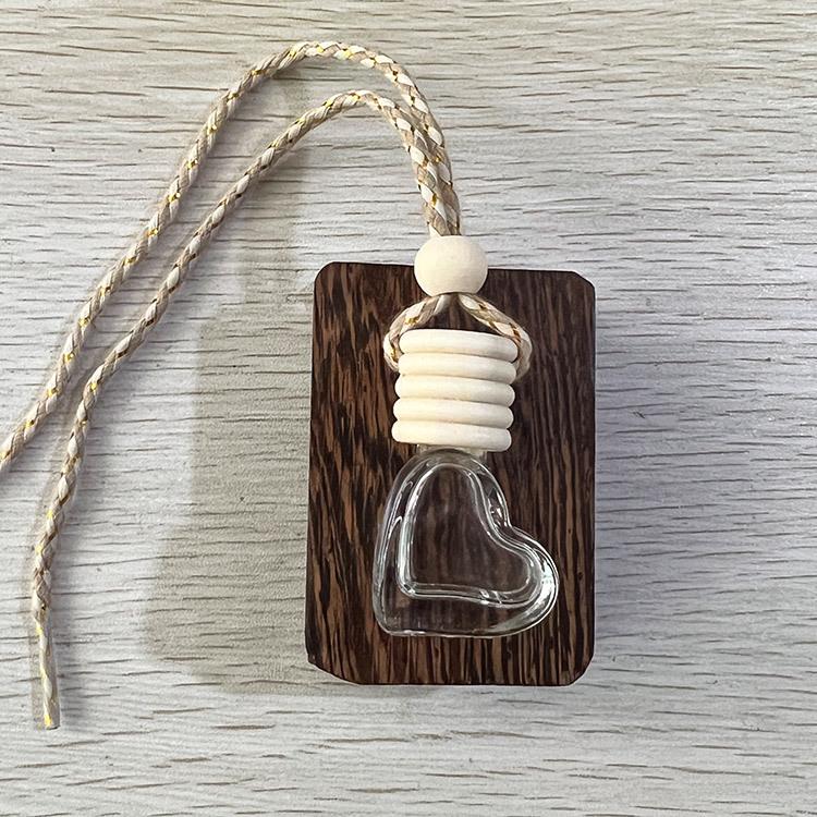 Rectangular Car Pendant Air Freshener Refillable Essential Oil Bottle