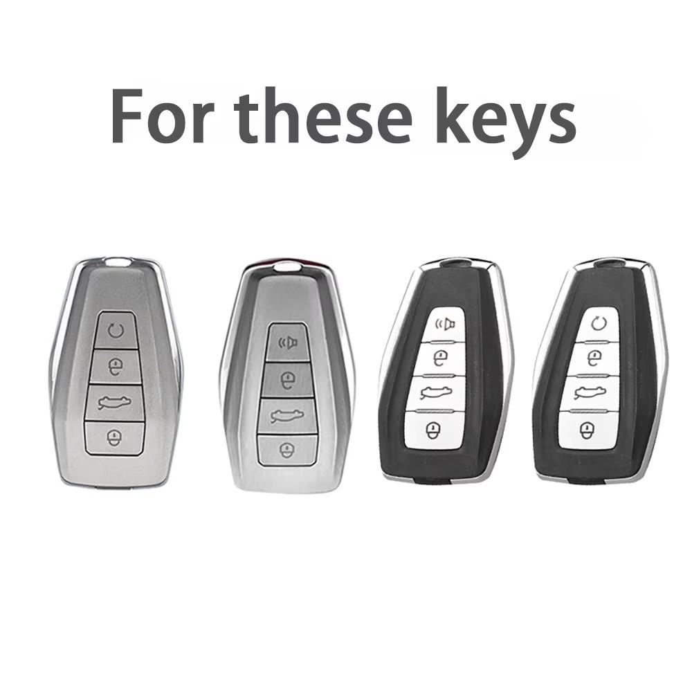 Car Smart Key Cover Case for Geely Coolray X6 Geometry C Emgrand Global Kulrey Hawk GX7 Okavango Remote Auto Accessories